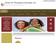 Tablet Screenshot of center4therapeuticconcepts.com
